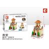 SEMBO WEKKI VIGGI SD6519 6519 non  NHÀ THỜ bộ đồ chơi xếp lắp ráp ghép mô hình Mini Modular SEMBO BLOCK Đường Phố Thu Nhỏ 152 khối