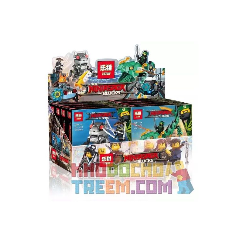 LEPIN 03052A 03052B 03052C 03052D non Lego NINJA MECHA 4 LOẠI bộ đồ chơi xếp lắp ráp ghép mô hình The Lego Ninjago Movie THE NEW NINJASAGA BLOCKS Ninja Lốc Xoáy 128 khối