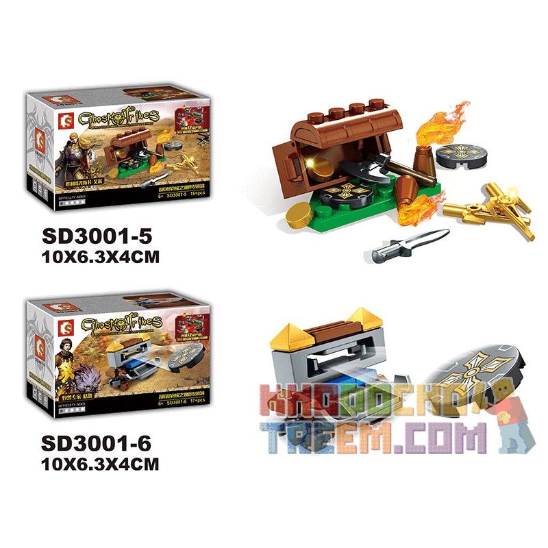 SEMBO WEKKI VIGGI SD3001 3001 non  TRIBE GLORY NETHER 12 MẶT HÀNG bộ đồ chơi xếp lắp ráp ghép mô hình Chronicles Of The Ghostly Tribe GHOST TRIBES Bộ Tộc Ma 198 khối