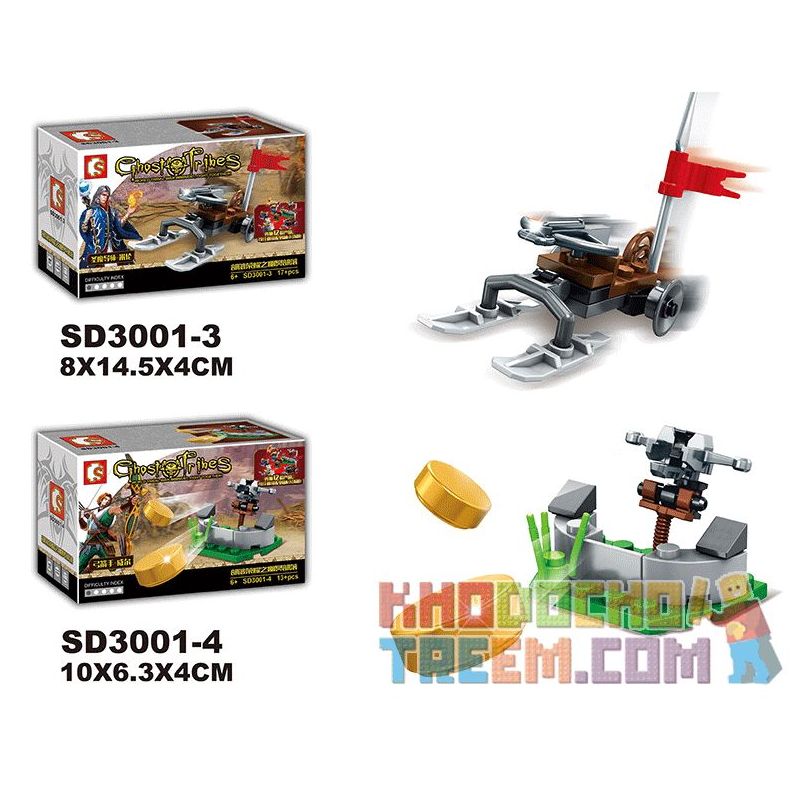 SEMBO WEKKI VIGGI SD3001 3001 non  TRIBE GLORY NETHER 12 MẶT HÀNG bộ đồ chơi xếp lắp ráp ghép mô hình Chronicles Of The Ghostly Tribe GHOST TRIBES Bộ Tộc Ma 198 khối