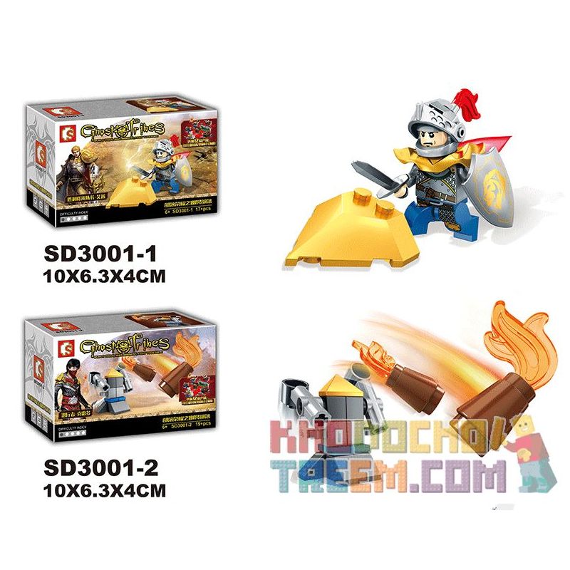 SEMBO WEKKI VIGGI SD3001 3001 non  TRIBE GLORY NETHER 12 MẶT HÀNG bộ đồ chơi xếp lắp ráp ghép mô hình Chronicles Of The Ghostly Tribe GHOST TRIBES Bộ Tộc Ma 198 khối