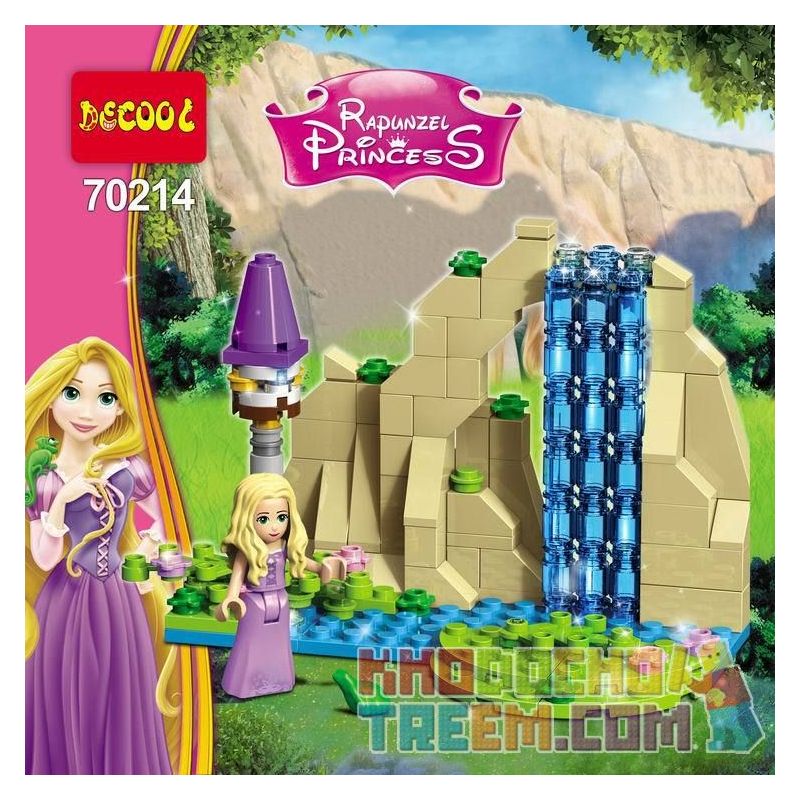 JISI 70214 non Lego CÔNG CHÚA TÓC DÀI bộ đồ chơi xếp lắp ráp ghép mô hình Disney Princess PRINCESS RAPUNZEL 154 khối