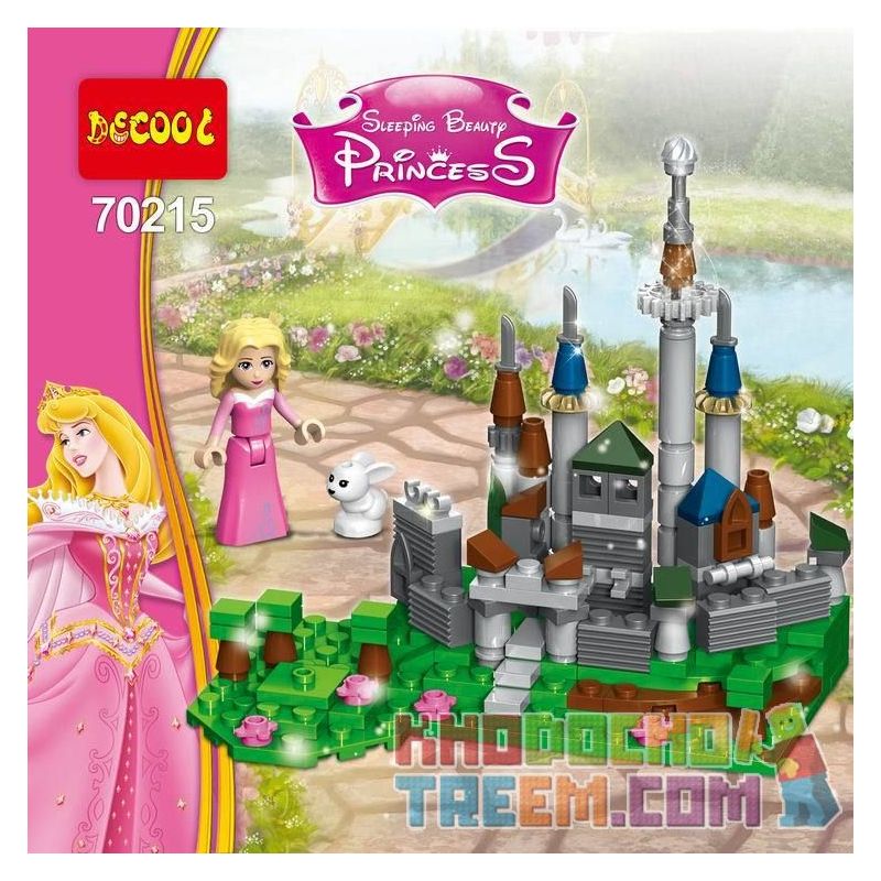 JISI 70215 non Lego NGƯỜI ĐẸP NGỦ TRONG RỪNG bộ đồ chơi xếp lắp ráp ghép mô hình Disney Princess PRINCESS SLEEPING BEAUTY Công Chúa 159 khối