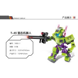 Enlighten 1802 Qman 1802 non  FOUR IN ONE VANGUARD bộ đồ chơi xếp lắp ráp ghép mô hình Transformers SUPER MECHA LEAGUE Robot Đại Chiến Người Máy Biến Hình 253 khối