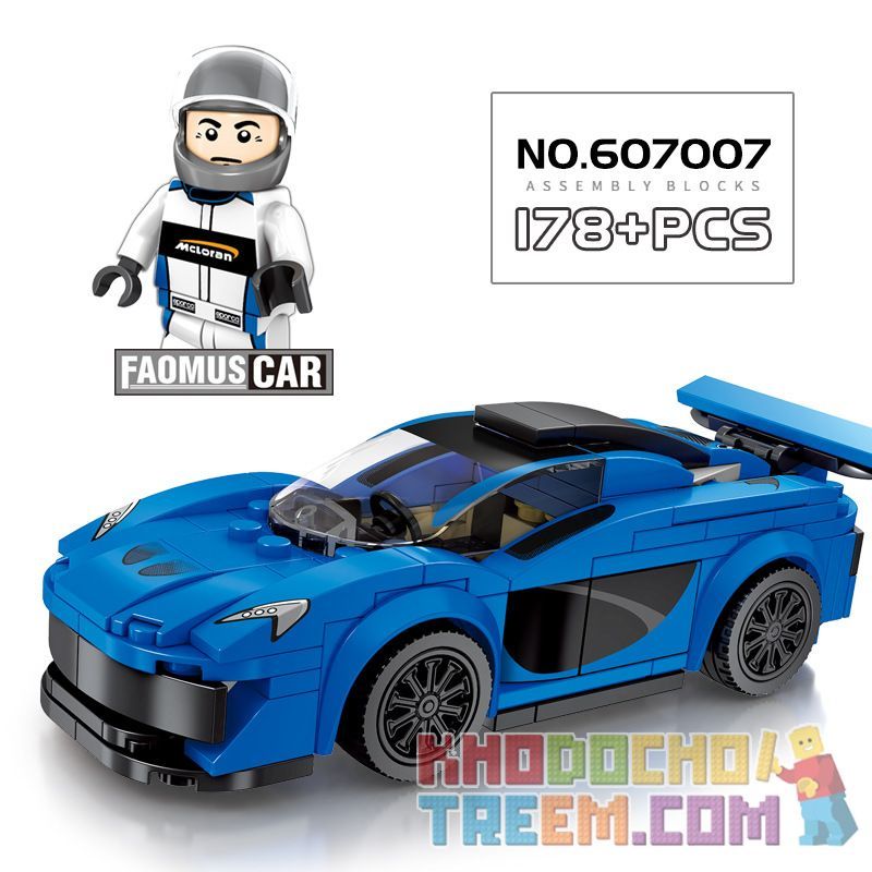 NOT Lego MCLAREN P1 75909 SHENG YUAN/SY 6791 607007 WANGAO 7007 xếp lắp ráp ghép mô hình MCLAREN P1. MCLAREN Speed Champions Racing Cars Đua Xe Công Thức 168 khối