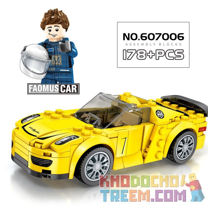 NOT Lego PORSCHE 918 SPYDER 75910 SEMBO 607006 SHENG YUAN/SY 6790 WANGAO 7006 xếp lắp ráp ghép mô hình PORSCHE 918 SPYDER. Speed Champions Racing Cars Đua Xe Công Thức 151 khối