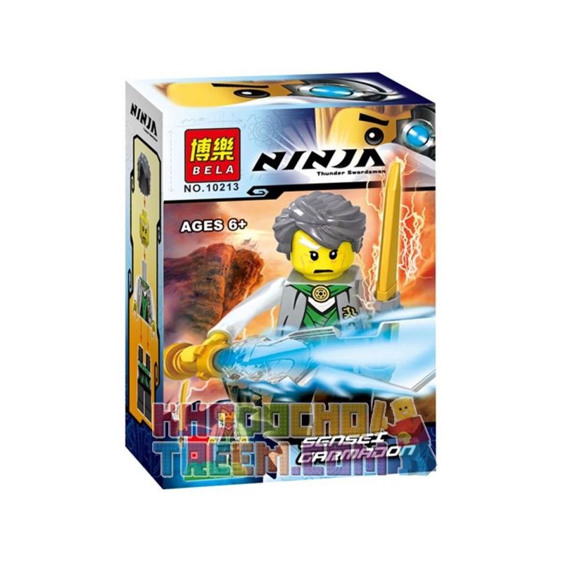 Bela 10213 Lari 10213 non Lego MASTER JIAMANDU MINIFIGURE bộ đồ chơi xếp lắp ráp ghép mô hình The Lego Ninjago Movie SENSEI GARMADON Ninja Lốc Xoáy 12 khối