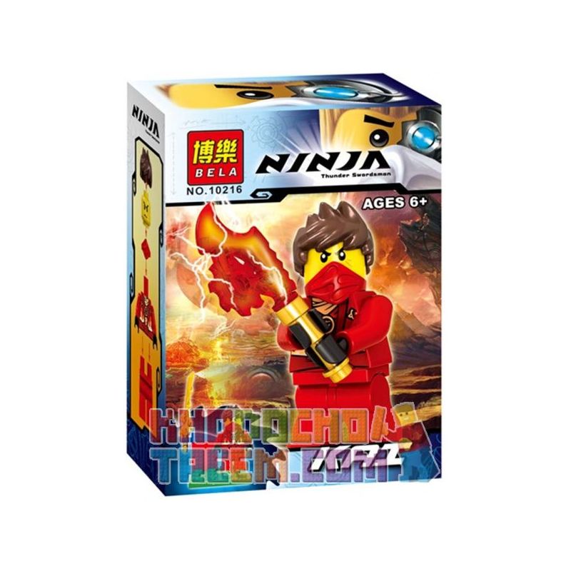 Bela 10216 Lari 10216 non Lego KAY MINIFIGURES bộ đồ chơi xếp lắp ráp ghép mô hình The Lego Ninjago Movie KAI-REBOOTED Ninja Lốc Xoáy 12 khối