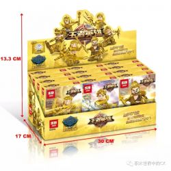 LEPIN 03076 03076A 03076B 03076C 03076D 03076E 03076F Xếp hình kiểu Lego KING OF GLORY HEGEMONY King Hero House 6 Gold Upgrade Version Minifigures 6 Phiên Bản Nâng Cấp Vàng gồm 6 hộp nhỏ 200 khối
