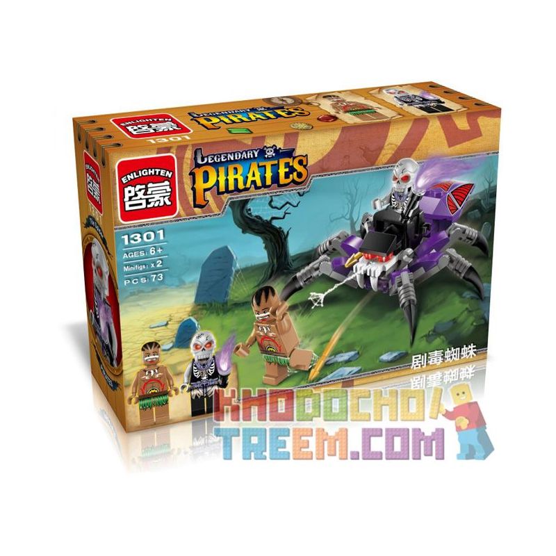 Enlighten 1301 Qman 1301 non  NHỆN ĐỘC bộ đồ chơi xếp lắp ráp ghép mô hình Pirates Of The Caribbean LEGENDARY PIRATES Cướp Biển Vùng Caribe 73 khối Enlighten 1301 Qman 1301 non  NHỆN ĐỘC bộ đồ chơi xếp lắp ráp ghép mô hình Pirates Of The Caribbean LEGENDARY PIRATES Cướp Biển Vùng Caribe 73 khối
