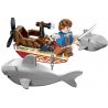 Enlighten 1302 Qman 1302 non  CÁ MẬP ĐẶC NHIỆM bộ đồ chơi xếp lắp ráp ghép mô hình Pirates Of The Caribbean LEGENDARY PIRATES Cướp Biển Vùng Caribe 45 khối