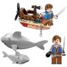 Enlighten 1302 Qman 1302 non  CÁ MẬP ĐẶC NHIỆM bộ đồ chơi xếp lắp ráp ghép mô hình Pirates Of The Caribbean LEGENDARY PIRATES Cướp Biển Vùng Caribe 45 khối