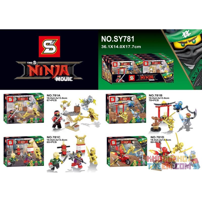 SHENG YUAN SY 781 SY781A 781A SY781B 781B SY781C 781C SY781D 781D Xếp hình kiểu THE LEGO NINJAGO MOVIE The S Ninja Movie Original Gold Version Of Crystal Edition Hanzi Group 4 Phiên Bản Vàng Gốc Cryst SHENG YUAN SY 781 SY781A 781A SY781B 781B SY781C 781C SY781D 781D Xếp hình kiểu THE LEGO NINJAGO MOVIE The S Ninja Movie Original Gold Version Of Crystal Edition Hanzi Group 4 Phiên Bản Vàng Gốc Cryst