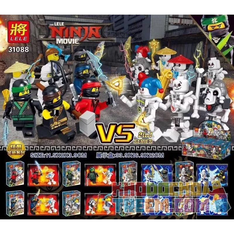 LELE 31088 Xếp hình kiểu THE LEGO NINJAGO MOVIE The LELE Ninja Movie Ninja Vs. Skeleton LELE 31088 Xếp hình kiểu THE LEGO NINJAGO MOVIE The LELE Ninja Movie Ninja Vs. Skeleton