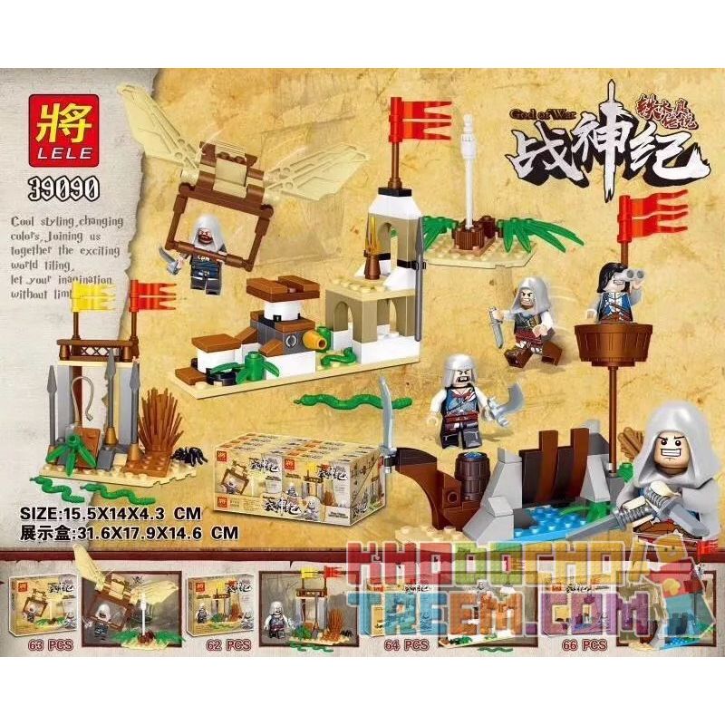 LELE 39090 39090A 39090B 39090C 39090D Xếp hình kiểu Lego GOD OF WAR Tiemu Legend Tips 4 4 Cảnh Nhỏ Của The Legend Of Temujin gồm 4 hộp nhỏ 255 khối LELE 39090 39090A 39090B 39090C 39090D Xếp hình kiểu Lego GOD OF WAR Tiemu Legend Tips 4 4 Cảnh Nhỏ Của The Legend Of Temujin gồm 4 hộp nhỏ 255 khối