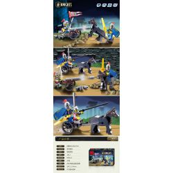 Enlighten 1012 Qman 1012 non  TRANH GIÀNH PHÁO bộ đồ chơi xếp lắp ráp ghép mô hình Medieval Castle CASTLE KNIGHTS FIGHTING Chiến Tranh Trung Cổ 42 khối