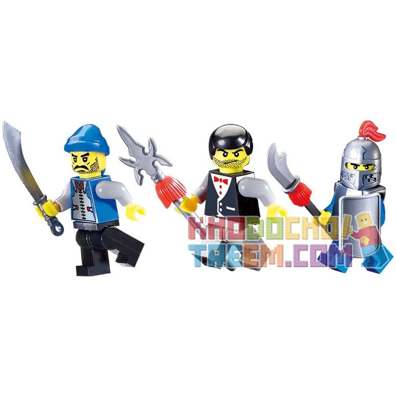Enlighten 1013 Qman 1013 non  LÒ RÈN bộ đồ chơi xếp lắp ráp ghép mô hình Medieval Castle CASTLE KNIGHTS SMITHY Chiến Tranh Trung Cổ 81 khối