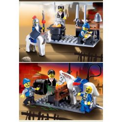 Enlighten 1013 Qman 1013 non  LÒ RÈN bộ đồ chơi xếp lắp ráp ghép mô hình Medieval Castle CASTLE KNIGHTS SMITHY Chiến Tranh Trung Cổ 81 khối