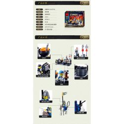 Enlighten 1013 Qman 1013 non  LÒ RÈN bộ đồ chơi xếp lắp ráp ghép mô hình Medieval Castle CASTLE KNIGHTS SMITHY Chiến Tranh Trung Cổ 81 khối