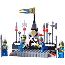 Enlighten 1014 Qman 1014 non  LĨNH VỰC VÕ THUẬT bộ đồ chơi xếp lắp ráp ghép mô hình Medieval Castle CASTLE KNIGHTS ARENA Chiến Tranh Trung Cổ 88 khối
