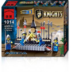 Enlighten 1014 Qman 1014 non  LĨNH VỰC VÕ THUẬT bộ đồ chơi xếp lắp ráp ghép mô hình Medieval Castle CASTLE KNIGHTS ARENA Chiến Tranh Trung Cổ 88 khối
