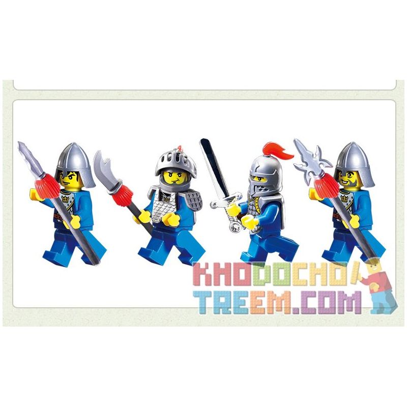 Enlighten 1014 Qman 1014 non  LĨNH VỰC VÕ THUẬT bộ đồ chơi xếp lắp ráp ghép mô hình Medieval Castle CASTLE KNIGHTS ARENA Chiến Tranh Trung Cổ 88 khối