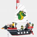 Enlighten 301 Qman 301 non Lego TÀU CƯỚP BIỂN BARBARA bộ đồ chơi xếp lắp ráp ghép mô hình Pirates Of The Caribbean CORSAIR BARBARA Cướp Biển Vùng Caribe 211 khối