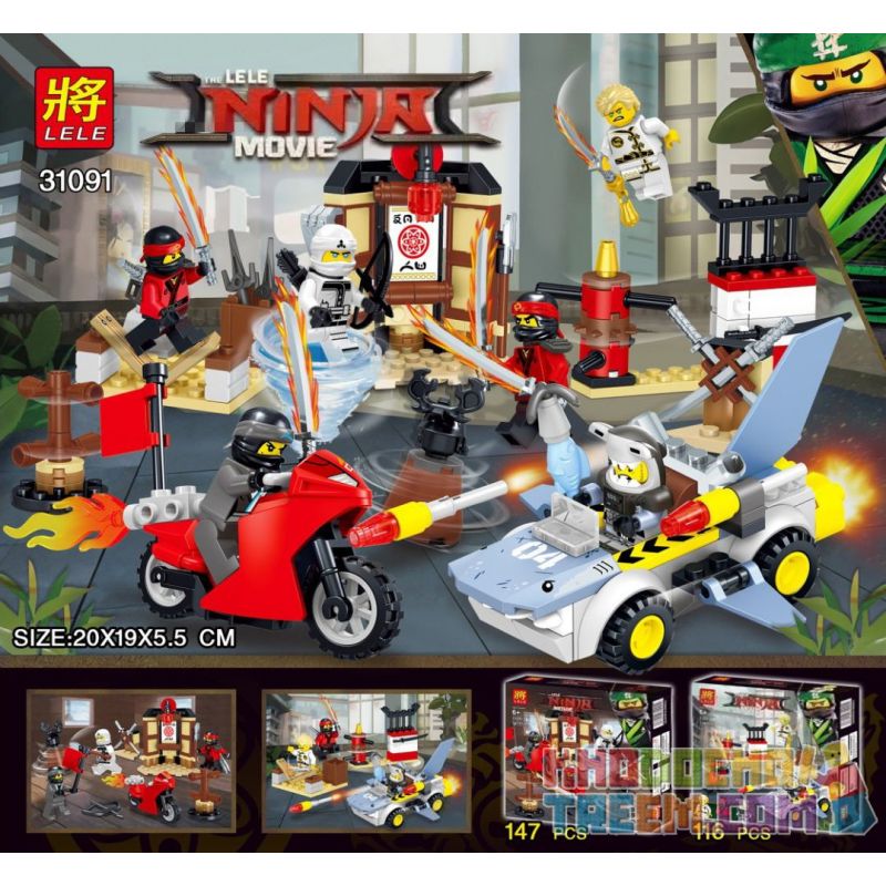 LELE 31091 31091-1 31091-2 Xếp hình kiểu THE LEGO NINJAGO MOVIE The LELE Ninja Movie Ninja Confronted The Small Scene Of The People Ninja Vs. Minifigure Scene 2 gồm 2 hộp nhỏ 263 khối LELE 31091 31091-1 31091-2 Xếp hình kiểu THE LEGO NINJAGO MOVIE The LELE Ninja Movie Ninja Confronted The Small Scene Of The People Ninja Vs. Minifigure Scene 2 gồm 2 hộp nhỏ 263 khối