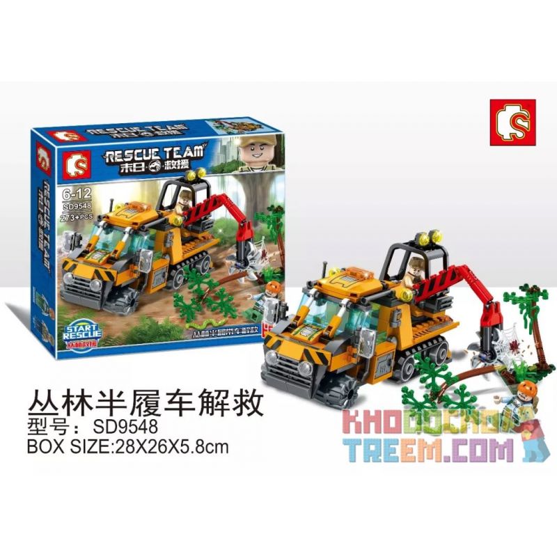 SHENG YUAN SY SD9548 9548 non Lego GIẢI CỨU NỬA ĐƯỜNG TRONG RỪNG bộ đồ chơi xếp lắp ráp ghép mô hình Rescue Team Đội Cứu Hộ 273 khối