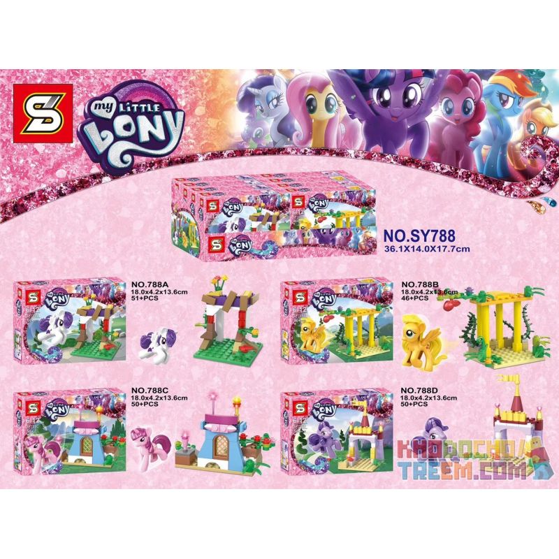SHENG YUAN SY 788 SY788 SY788A 788A SY788B 788B SY788C 788C SY788D 788D Xếp hình kiểu Lego FRIENDS My Little Pony Xiao Ma Baoli Small Scene 4 Của Tôi ít Ngựa Con ít Cảnh 4 gồm 6 hộp nhỏ 197 khối SHENG YUAN SY 788 SY788 SY788A 788A SY788B 788B SY788C 788C SY788D 788D Xếp hình kiểu Lego FRIENDS My Little Pony Xiao Ma Baoli Small Scene 4 Của Tôi ít Ngựa Con ít Cảnh 4 gồm 6 hộp nhỏ 197 khối