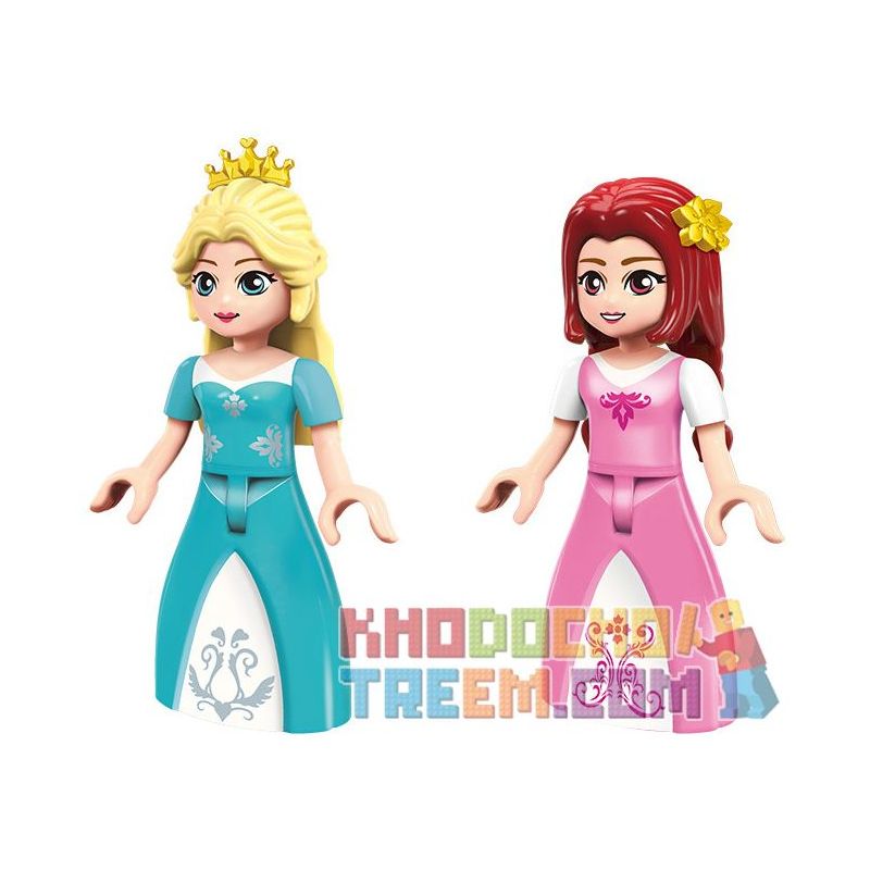 Enlighten 2602 Qman 2602 non  HOA HỒNG MƠ ƯỚC bộ đồ chơi xếp lắp ráp ghép mô hình Prinecess Leah PRINECESS LEAH ROSE CORRIDOR Công Chúa Leah 264 khối