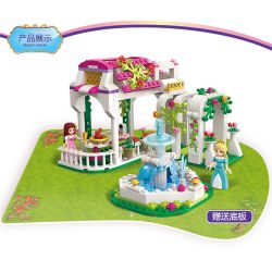 Enlighten 2602 Qman 2602 non  HOA HỒNG MƠ ƯỚC bộ đồ chơi xếp lắp ráp ghép mô hình Prinecess Leah PRINECESS LEAH ROSE CORRIDOR Công Chúa Leah 264 khối