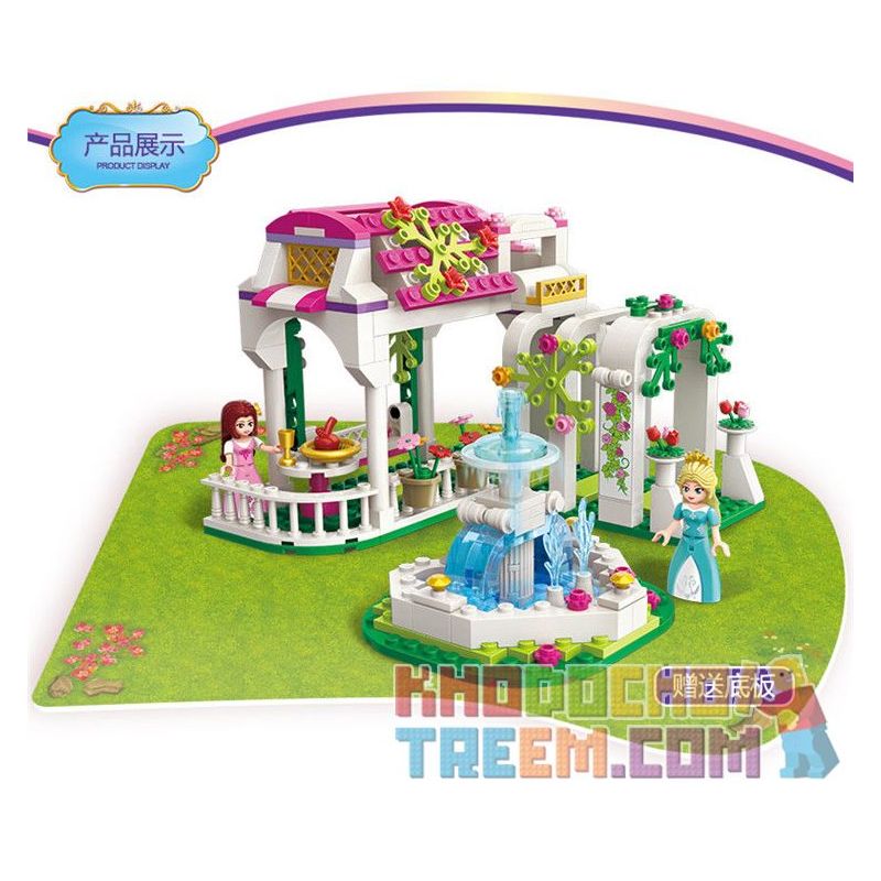 Enlighten 2602 Qman 2602 non  HOA HỒNG MƠ ƯỚC bộ đồ chơi xếp lắp ráp ghép mô hình Prinecess Leah PRINECESS LEAH ROSE CORRIDOR Công Chúa Leah 264 khối