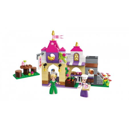 Enlighten 2603 Qman 2603 non  BAKER THƠM bộ đồ chơi xếp lắp ráp ghép mô hình Prinecess Leah PRINECESS LEAH CHANSONS BAKERY Công Chúa Leah 239 khối