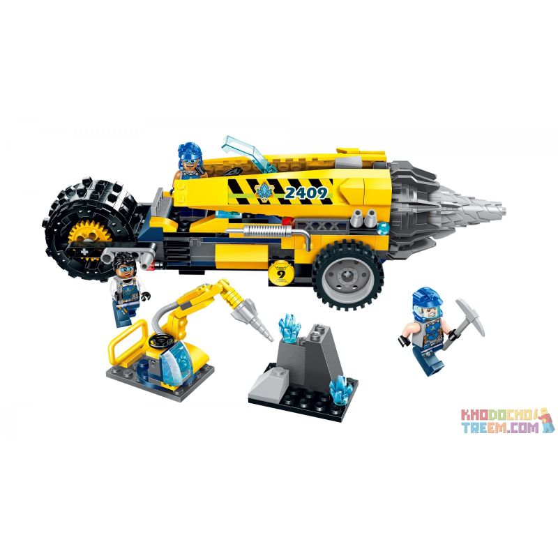 Enlighten 2409 Qman 2409 Xếp hình kiểu Lego KYANITE SQUAD Kyanite Squad Driller Platform Slim Squad Split Rồng Tách đất 238 khối