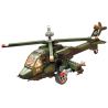 Enlighten 818 Qman 818 non  MÁY BAY TRỰC THĂNG bộ đồ chơi xếp lắp ráp ghép mô hình Military Army COMBATZONES HELICOPTER Quân Sự Bộ Đội 275 khối