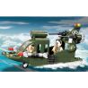 Enlighten 818 Qman 818 non  MÁY BAY TRỰC THĂNG bộ đồ chơi xếp lắp ráp ghép mô hình Military Army COMBATZONES HELICOPTER Quân Sự Bộ Đội 275 khối
