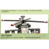 Enlighten 818 Qman 818 non  MÁY BAY TRỰC THĂNG bộ đồ chơi xếp lắp ráp ghép mô hình Military Army COMBATZONES HELICOPTER Quân Sự Bộ Đội 275 khối