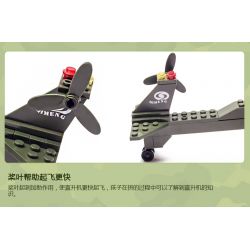 Enlighten 818 Qman 818 non  MÁY BAY TRỰC THĂNG bộ đồ chơi xếp lắp ráp ghép mô hình Military Army COMBATZONES HELICOPTER Quân Sự Bộ Đội 275 khối