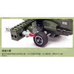 Enlighten 818 Qman 818 non  MÁY BAY TRỰC THĂNG bộ đồ chơi xếp lắp ráp ghép mô hình Military Army COMBATZONES HELICOPTER Quân Sự Bộ Đội 275 khối