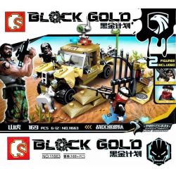 SEMBO 11663 Xếp hình kiểu Lego BLACK GOLD Black Plan War Area Patrol Tuần Tra Nhà Hát 169 khối