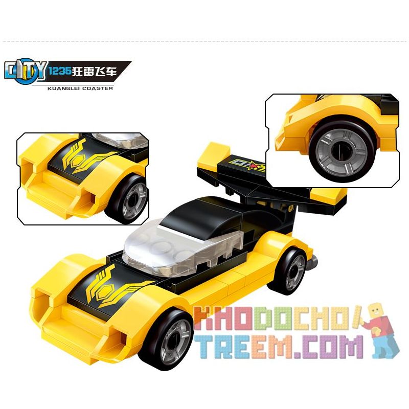 Enlighten 1233 1234 1235 1236 Qman 1233 1234 1235 1236 non  XE MINI 4 LOẠI TÀU CAO TỐC CẢNH SÁT HƠI NƯỚC SIÊU SẤM SÉT KUANG TRỰC THĂNG ĐẶC NHIỆM bộ đồ chơi xếp lắp ráp ghép mô hình Mini Modular Đường Phố Thu Nhỏ