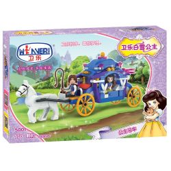 Winner 5001 Xếp hình kiểu Lego SNOW WHITE PRINCESS Wei Le Snow Princess Princess Carriage Xe Công Chúa 170 khối