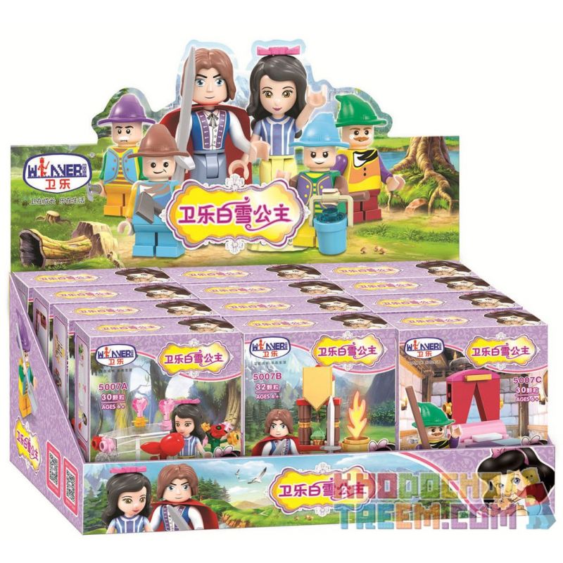 WINNER JEMLOU 5007 5007A 5007B 5007C 5007D 5007E 5007F Xếp hình kiểu Lego SNOW WHITE PRINCESS Wei Le Snow Princess Human Small Scene 6 Minifigures 6 Mô Hình gồm 6 hộp nhỏ 185 khối WINNER JEMLOU 5007 5007A 5007B 5007C 5007D 5007E 5007F Xếp hình kiểu Lego SNOW WHITE PRINCESS Wei Le Snow Princess Human Small Scene 6 Minifigures 6 Mô Hình gồm 6 hộp nhỏ 185 khối