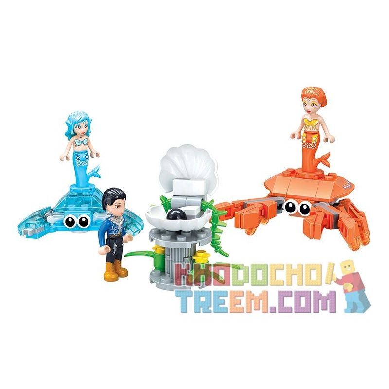 Winner 5015 Xếp hình kiểu Lego MERMAID Wei Mei Fish Black Pearl Ngọc Trai đen 130 khối Winner 5015 Xếp hình kiểu Lego MERMAID Wei Mei Fish Black Pearl Ngọc Trai đen 130 khối