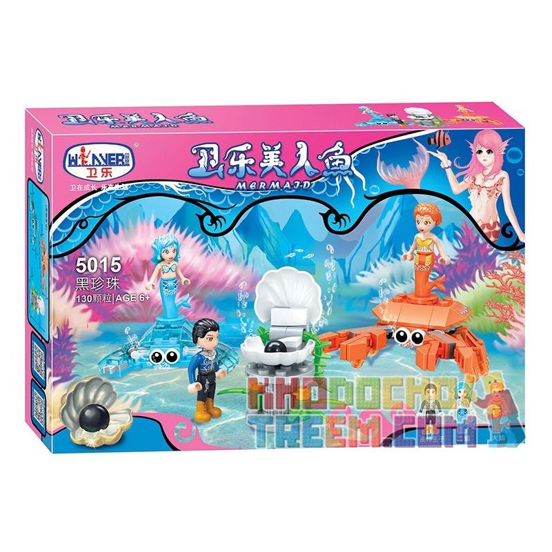 Winner 5015 non  NGỌC TRAI ĐEN bộ đồ chơi xếp lắp ráp ghép mô hình Mermaid Nàng Tiên Cá 130 khối Winner 5015 non  NGỌC TRAI ĐEN bộ đồ chơi xếp lắp ráp ghép mô hình Mermaid Nàng Tiên Cá 130 khối
