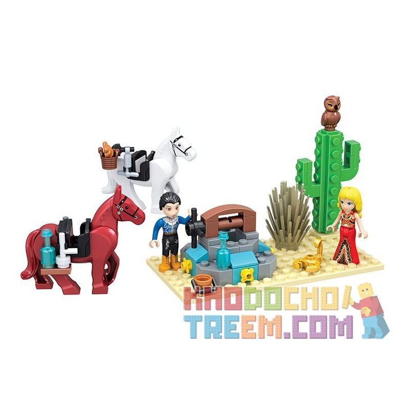 Winner 5017 Xếp hình kiểu Lego Mermaid Small Oasis Ốc đảo Nhỏ 102 khối