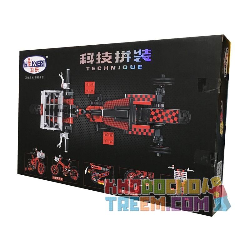 Winner 7064 non  XE ĐẠP TRẺ EM 1 4 tỷ lệ 1:4 bộ đồ chơi xếp lắp ráp ghép mô hình  THE RED BICYCLE Kỹ Thuật Công Nghệ Cao Mô Hình Phương Tiện 235 khối