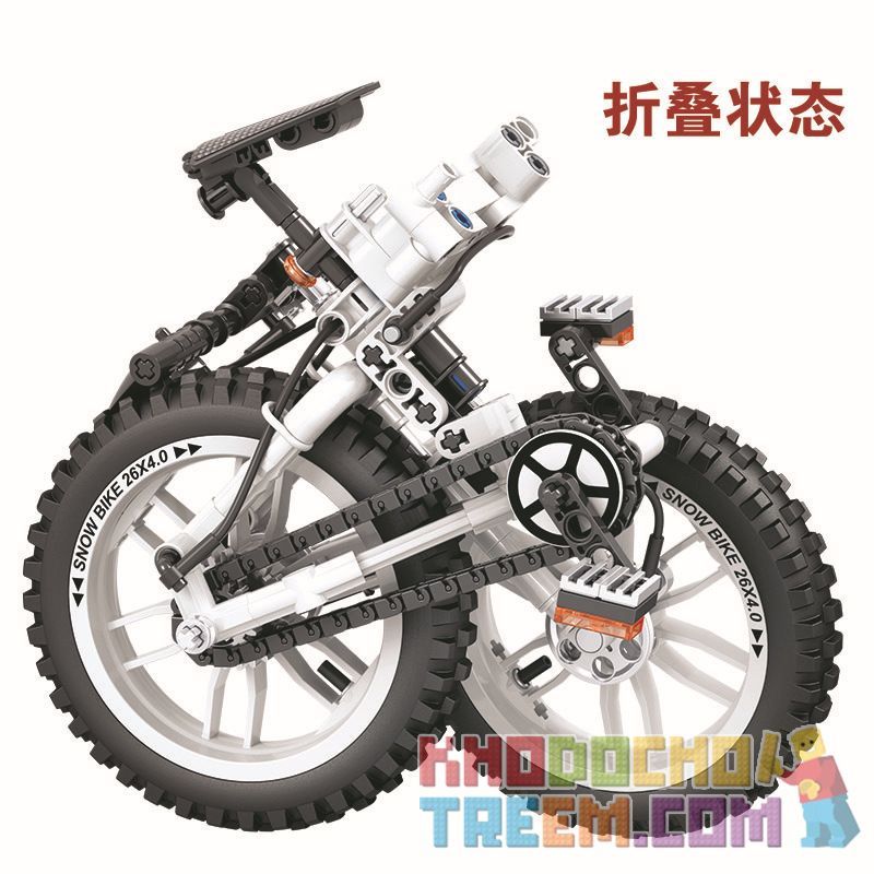 Winner 7072 non  XE ĐẠP GẤP 1 6 tỷ lệ 1:6 bộ đồ chơi xếp lắp ráp ghép mô hình  THE FOLDING BICYCLE Kỹ Thuật Công Nghệ Cao Mô Hình Phương Tiện 242 khối