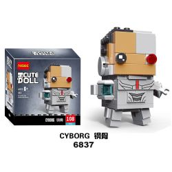 Decool 6837 Jisi 6837 LEPIN 43030 Xếp hình kiểu Lego BRICKHEADZ Cyborg Fangtai Steel Cyborg 108 khối
